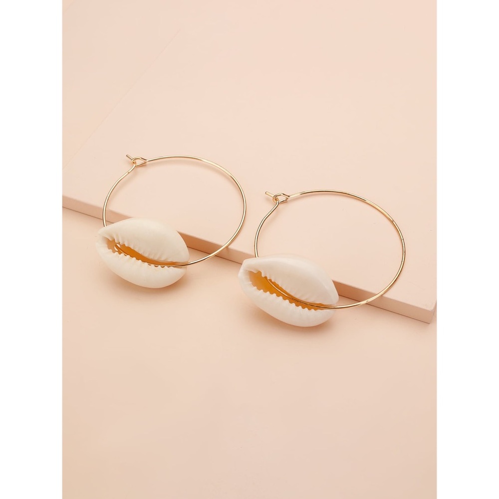 ✨Drop Shell Hoops✨ - Picture 2 of 2